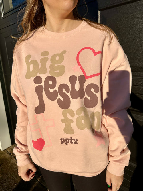 BIG JESUS FAN crewneck