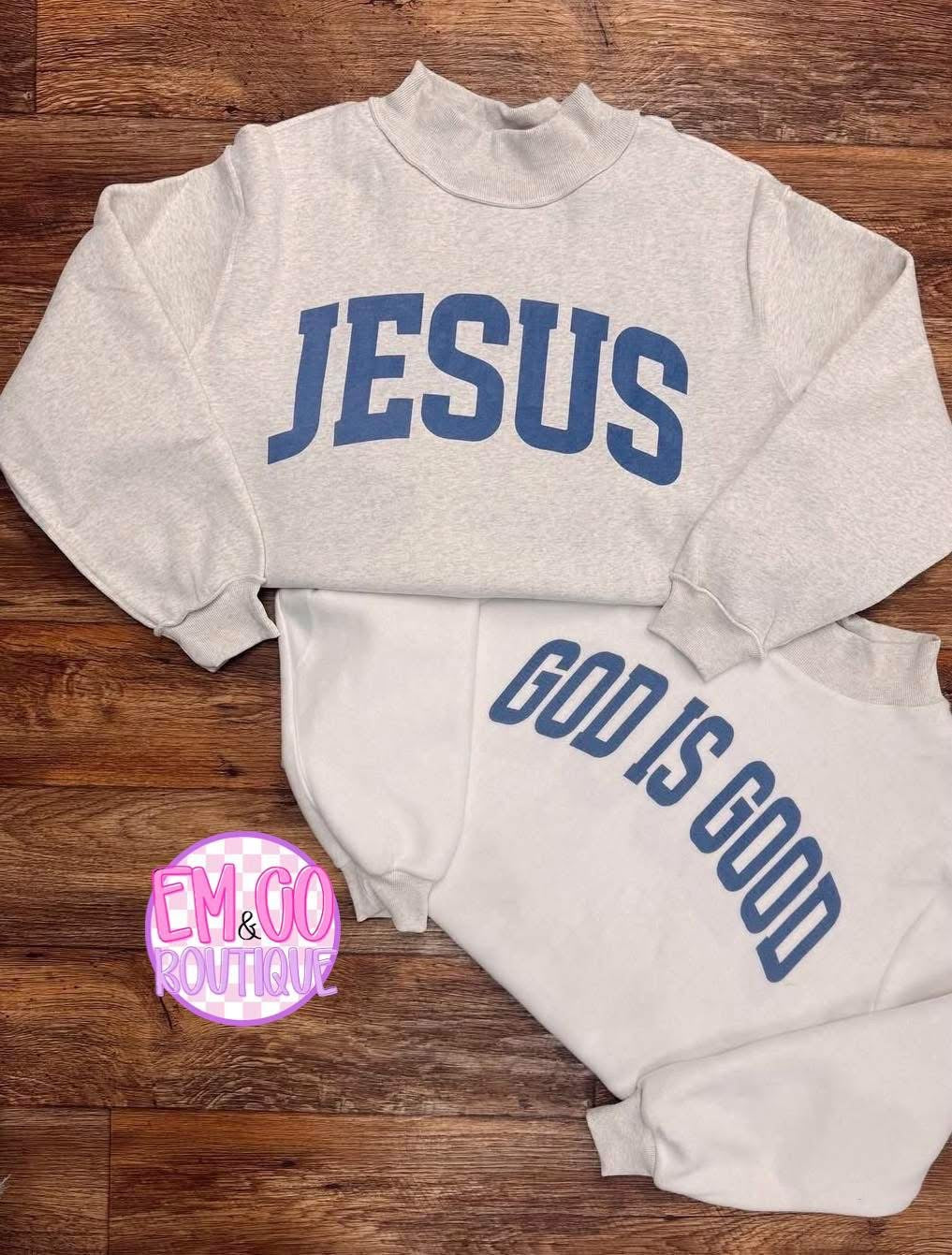 Reversible Bucket List Mock Neck Sweatshirt